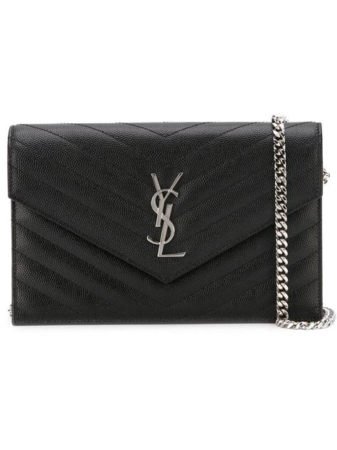 ysl black.clutch|YSL monogram quilted clutch.